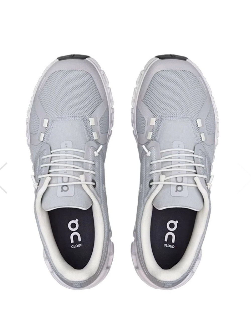 On Cloud 6 Running Shoe  men Glacier/White Athletic Trainer Sz 9.5 gently used